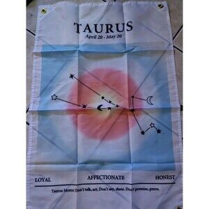 Taurus Vertical Flag 2x3ft New Wall Decor
